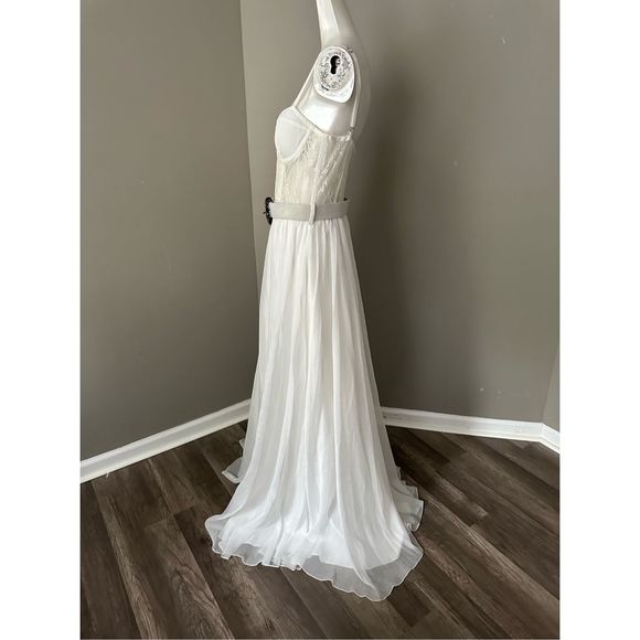 PATBO Belted Lace Bustier Dress - Picture 9 of 11